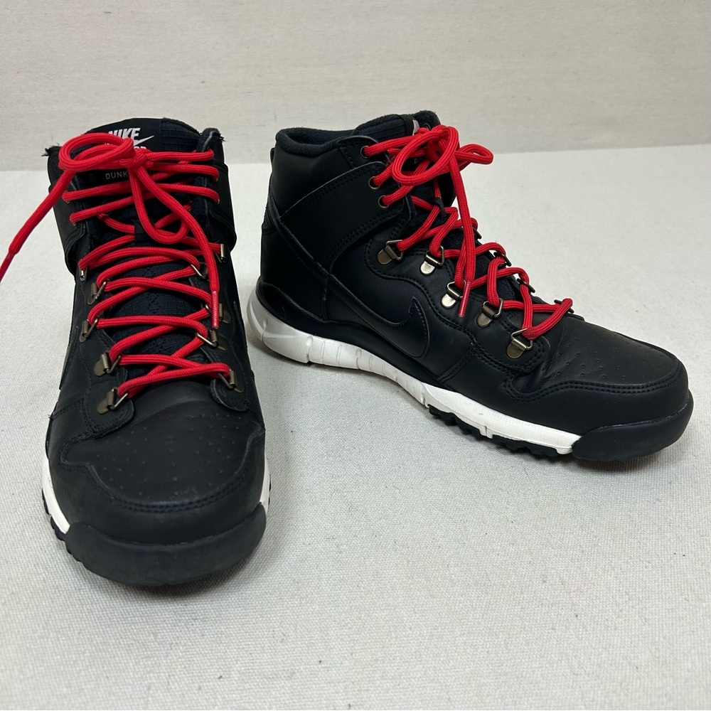 Nike Black and Red High-Top Sneakers - Picture 2 of 11
